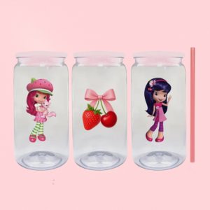 كوب ماتشا ستروبيري شورت كيك